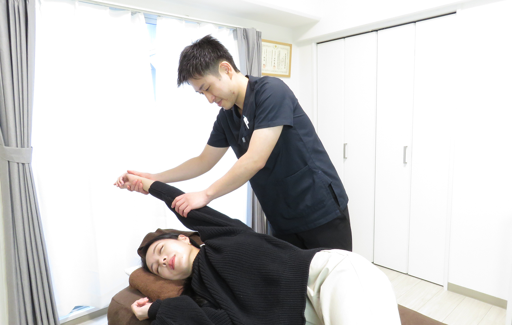 ダイエット施術の風景